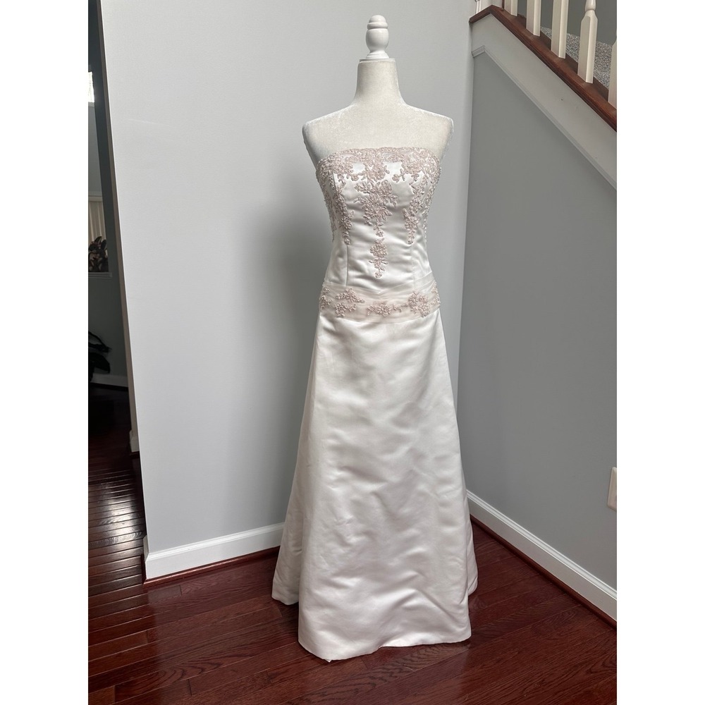 Haute Couture by Maggie Sottero Strapless Embroidered Sequin Wedding Dress